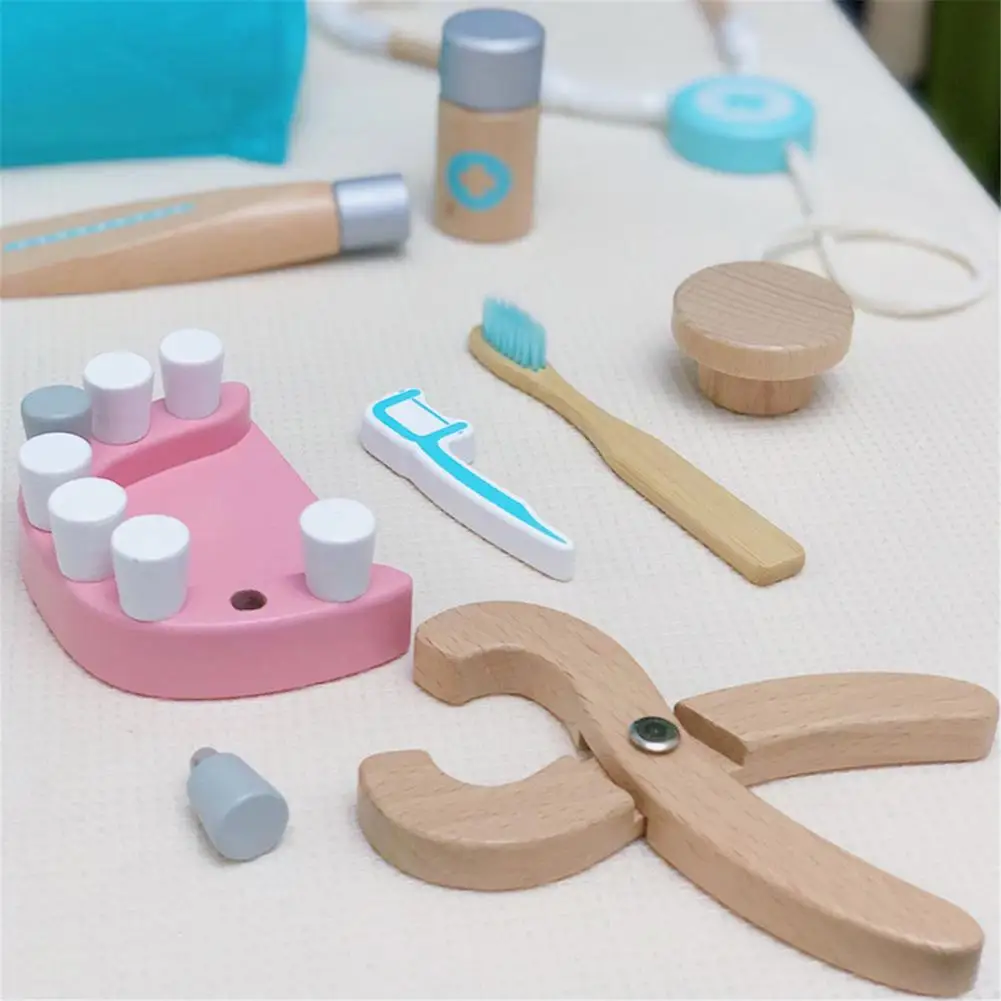 Boîte à médicaments de Simulation en bois pour enfants, maison de jeu pour bébé garçon et fille, cadeau de jouet de docteur d'injection