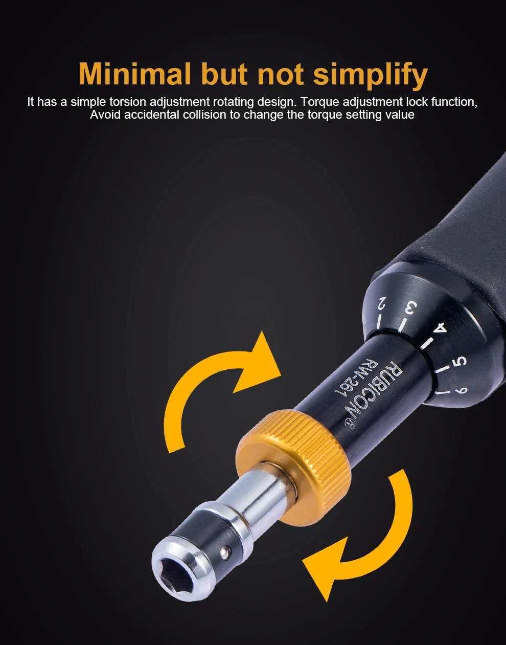 Adjustable Torque Limiting Screwdriver 1/4 Inch Universal Hex Quick Release Bit Holder 10-120 cNm Hexagon Head Screwdrivers