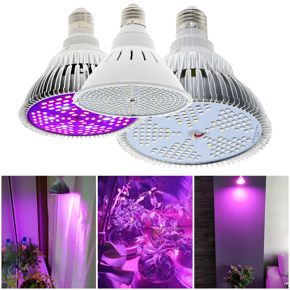 E27 LED coltiva la luce spettro completo per lampada a fioritura vegetale lampadine per piante E27 per coltura idroponica LED coltiva la luce per piante da interno