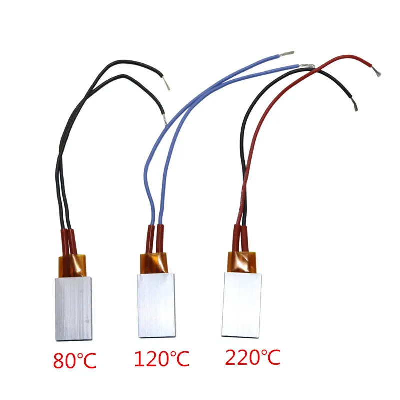 1 Pcs 12V PTC Heaters Heating Element Hair Dryer Accessories Curlers Heater 80/120/220 Degrees Celsius Air Heater