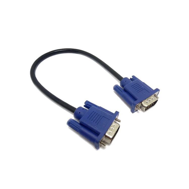 كابل VGA 3 5 ، وصلة فيديو لشاشة الكمبيوتر والتلفزيون ، بطول 0.3 متر-3 متر