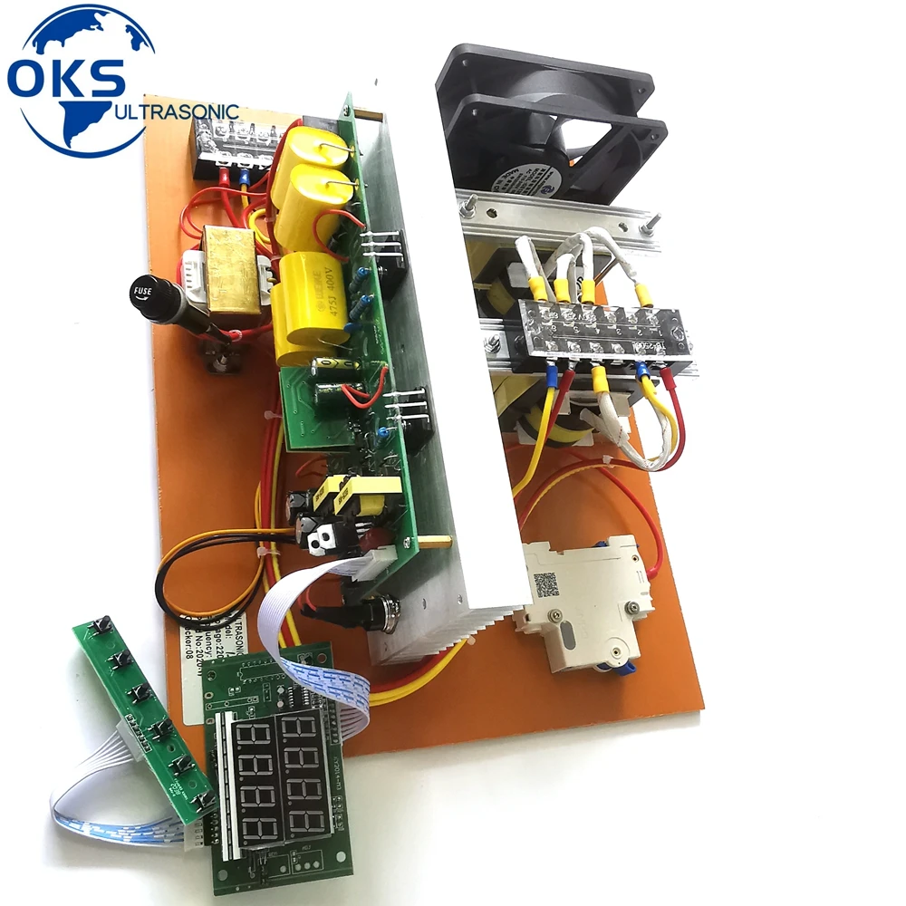 300w 20-40khz Ultrasonic Cleaning Transducer Driver Circuit PCB Generator With Digital Panel