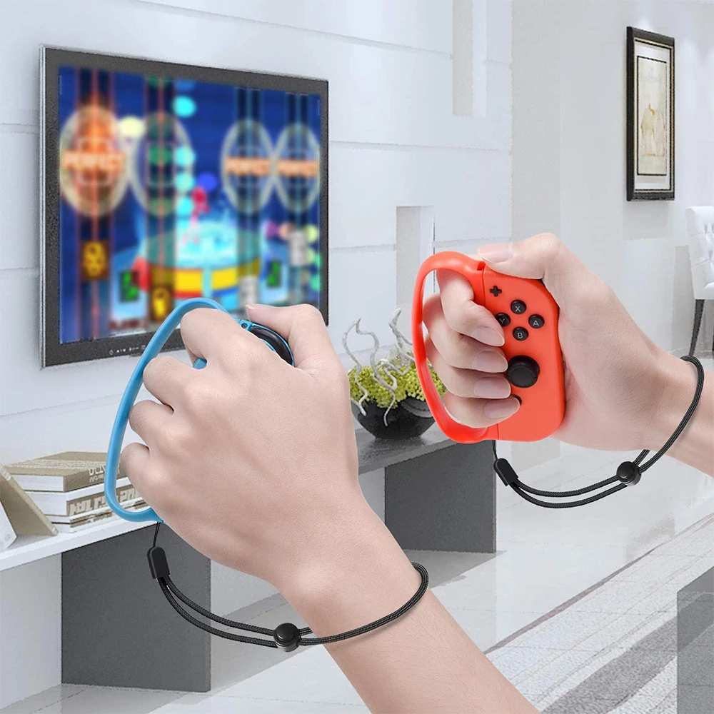 Игровые ручки с ремешками на запястье, браслет для Nintendo Switch, контроллер Joy Con, фитнес-бокс, игровой переключатель, аксессуары OLED