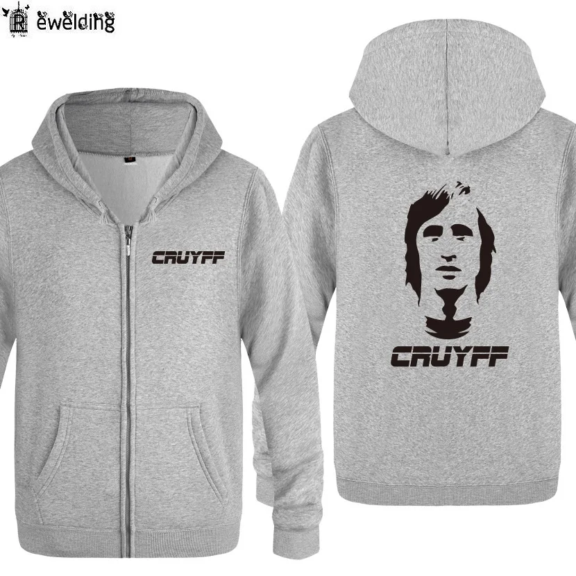 

Zipper Hoodies Men JOHAN CRUYFF Printed Mens Hoodie Fleece Long Sleeve Man Jacket Sweatshirt Coat Fitness Tracksuit Fans Clothes