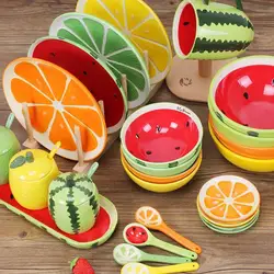 Hand-painted Fruit Modeling Plate Rice Bowl Dish Ceramic Tableware Set Children Cartoon Cute Dessert Bowl dishes and plates sets