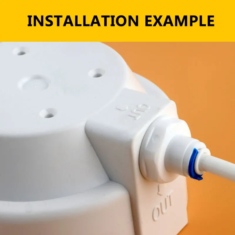 逆浸透システム,1/2 "めねじから1/4" チューブ,ストレートおよびクイック接続,42w