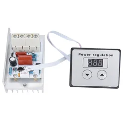 Regolatore di tensione regolatore di velocità Dimmer AC DC 220V 10000W SCR controllo digitale termostato elettronico misuratori digitali alimentazione