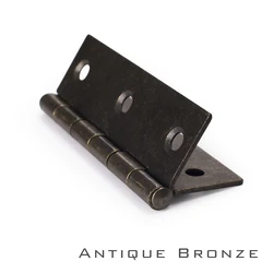 4PCS Antique Bronze Iron Hinges 3Inch Classical Cabinet Cupboard Wardrobe Door 300 Degree Vintage Furniture Hinge with Screws