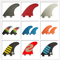 UPSURF FCS Fins Surfboard Fin S/M/L/M+UK2.1/UK2.1/S+GL/M+GL Honeycomb Fibreglass Surf Fin  Double Tabs Fins Surfing Accessories