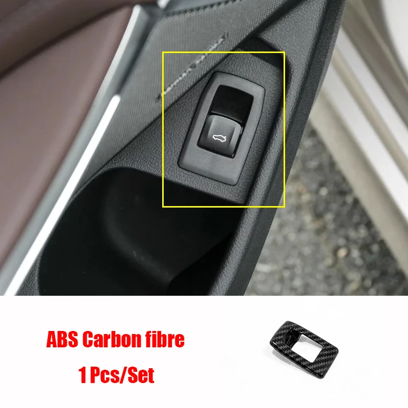 

For BMW 3 Series G20 2019 2020 ABS Matte/Carbon Fibre Car Backup box Switch cover trim Sticker car styling Accessories 1pcs