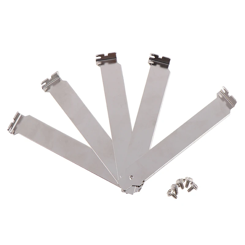 5pc Low or High Profile Bracket Adapter DVI DP VGA baffle Port For Half Height Full-Height Graphic Video Card Set
