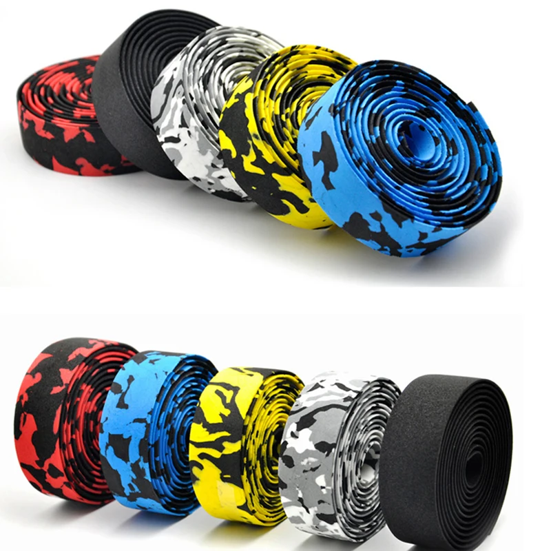 1 Piece Road Bike Bicycle Handlebar tape Camouflage Cycling Handle Belt Cork Wrap Bike Bicycle Cork Handlebar Tape Wrap