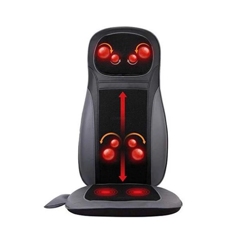 Electric Back Massager Cervical Heating Neck Waist shiatsu Cushion Household Whole Body kneading Massage For Chair