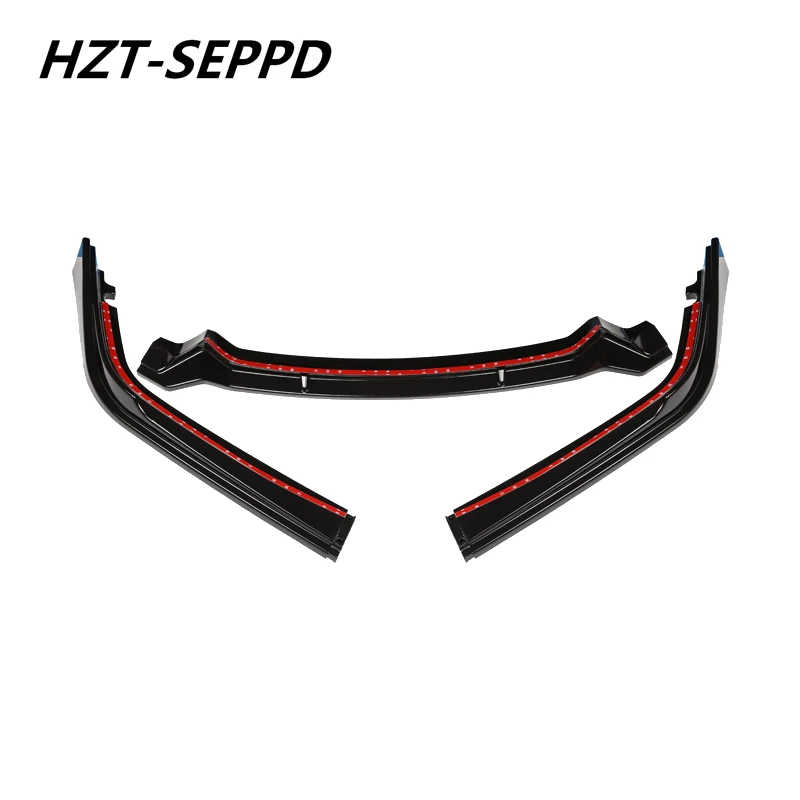 2016 - 2017 ABS Carbon Fiber Looking Car Protector Bumper Front Lip for Honda Accord 9/9.5 Generation External Modification