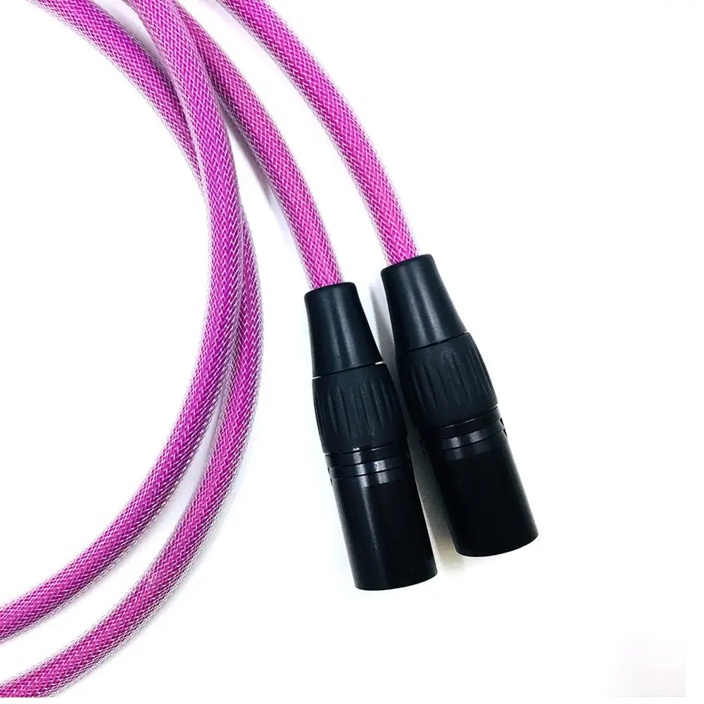 one Pair HIFI neutrik XLR to RCA Balance Cable Hi-End  2 XLR Male to 2 XLR Male Cable Balance line Cord