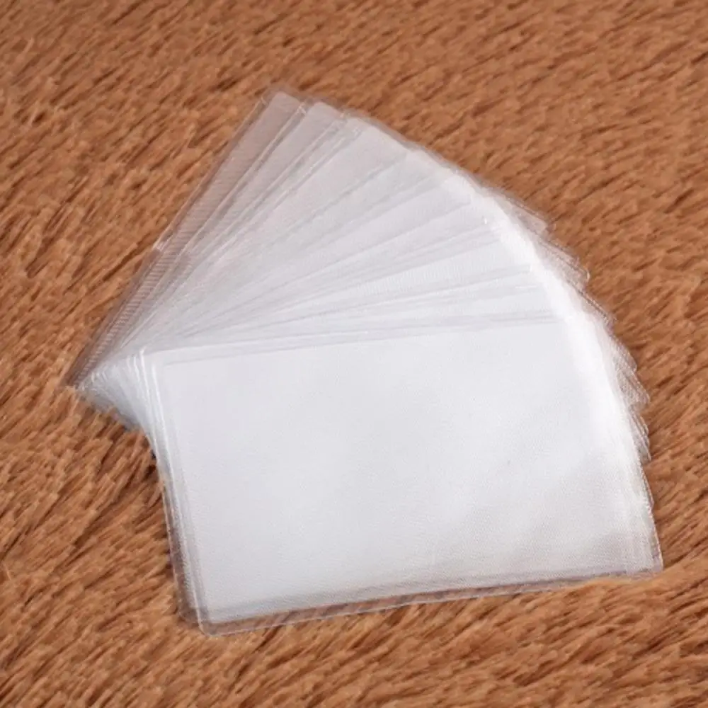 10pcs Clear Protect ID Card Business Card Cover PVC Transparent Credit Card Holder