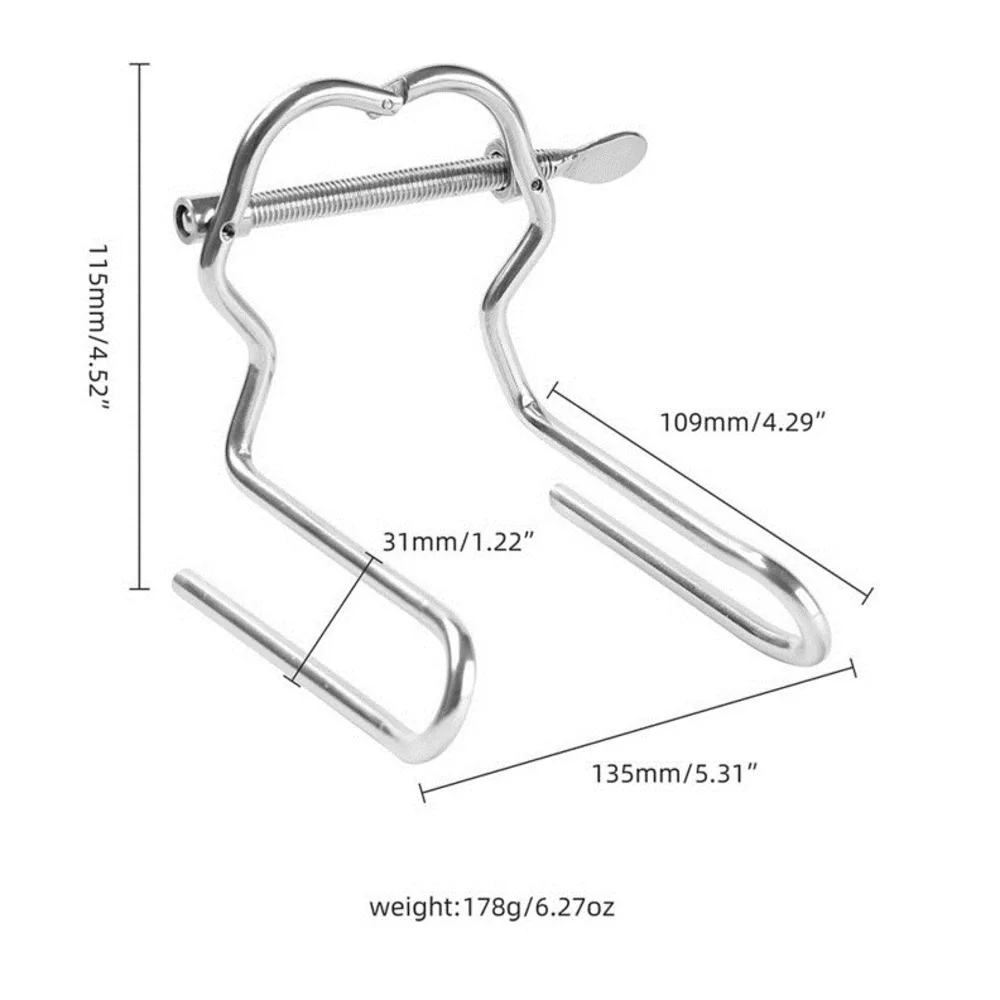 Adjustable Anal Dilator Anus Vagina Expansions Devices Stainless Steel Butt Ass Speculum Extreme Porn Sex Toys For Women Men Gay