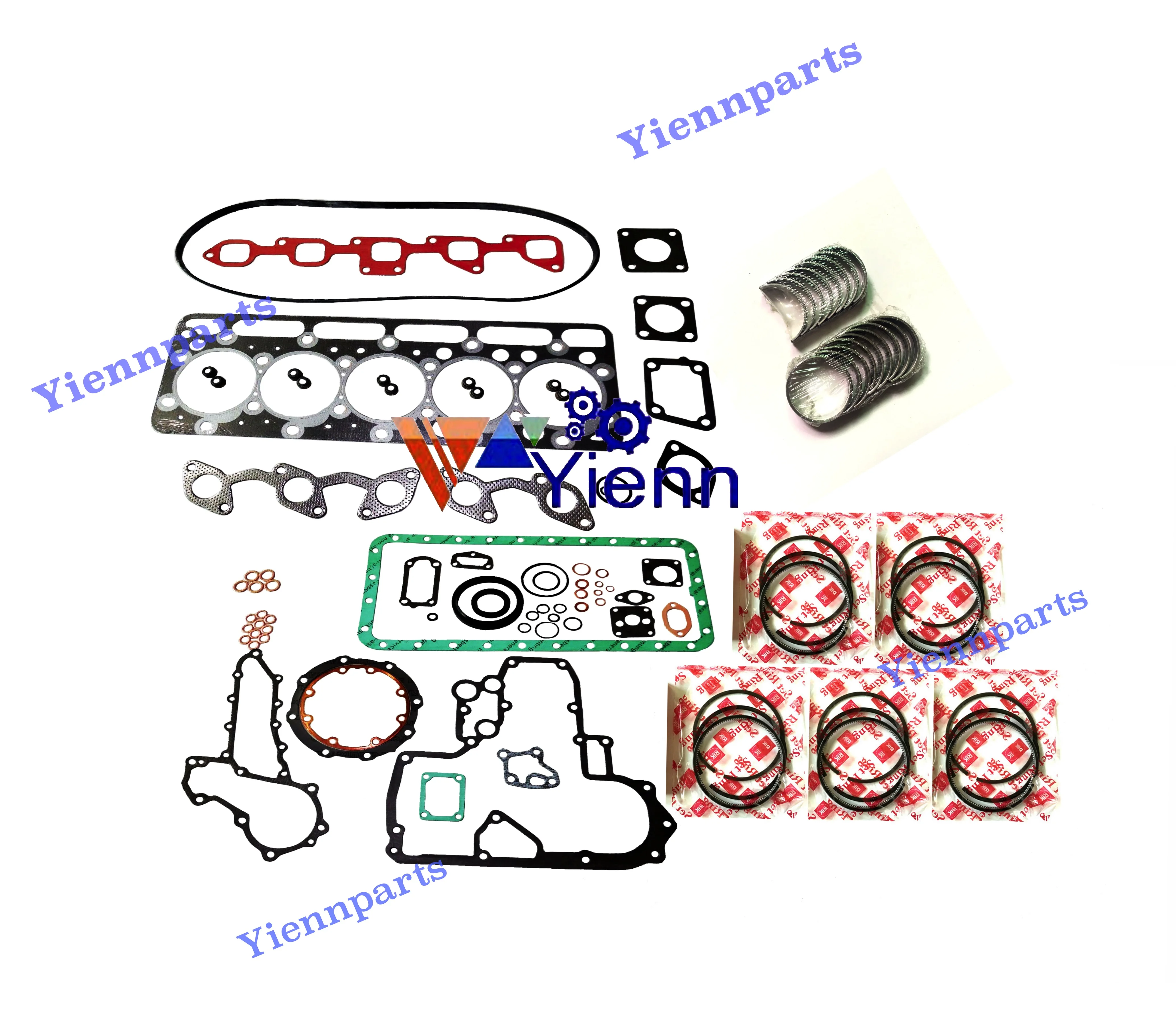 

For Kubota F2803 Overhaul Re-ring Kit With Gasket Kit Piston Ring Set Main conrod Bearing Set Tractor M4700 Engine Repair Parts