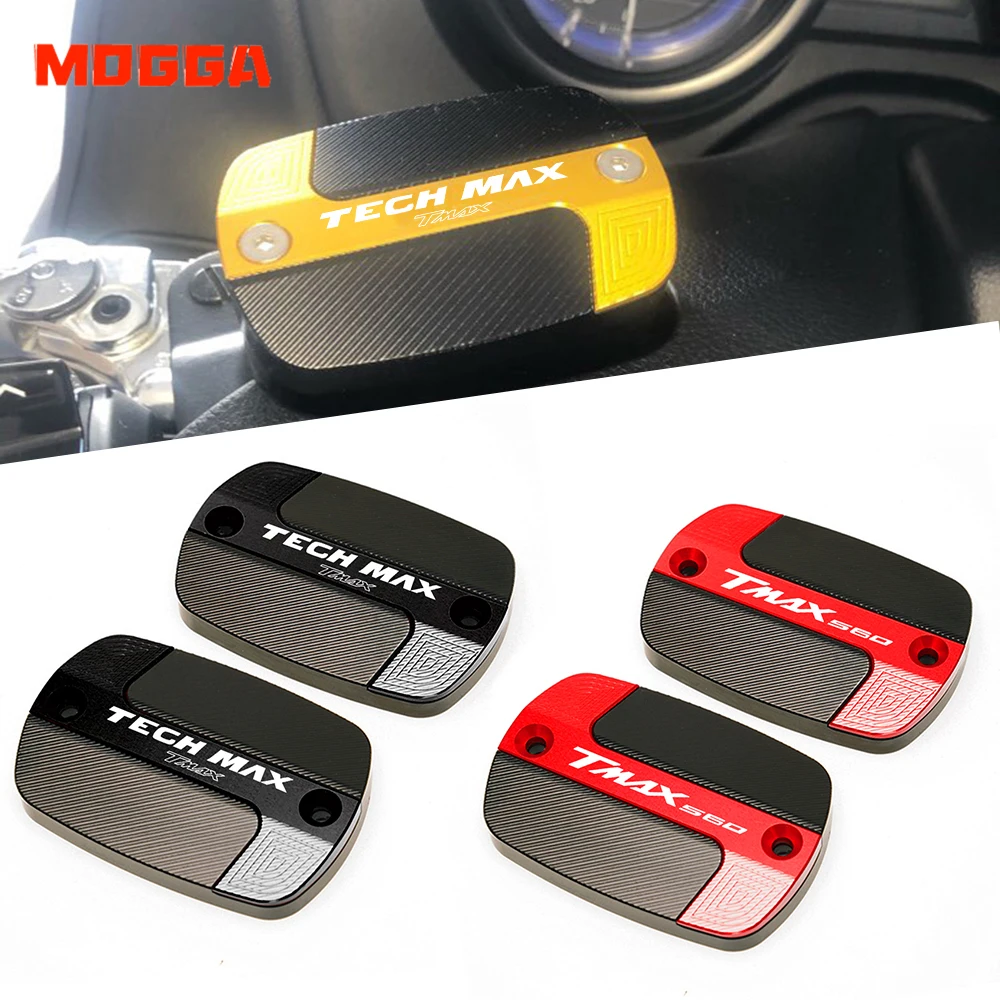 

For YAMAHA Tech Max Tmax T-Max 560 T-MAX560 Tmax560 2019 2020 2021 CNC Motorcycle Brake Fluid Fuel Reservoir Tank Cap Covers