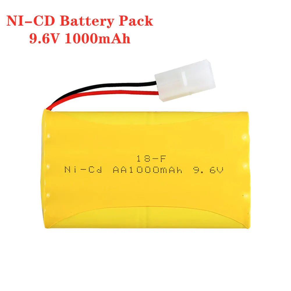 Ni-CD 9.6 V 1000 Mah แบตเตอรี่สำหรับ Rc ของเล่นรถถังหุ่นยนต์รถไฟเรือปืนอะไหล่ AA 9.6 V 1000 Mah แบตเตอรี่แบบชาร์จไฟได้แพ็ค