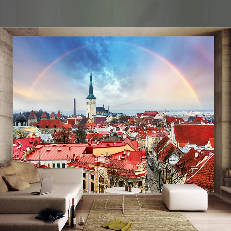 Custom 3D Mural Wallpaper City - Home Textiles City review and price