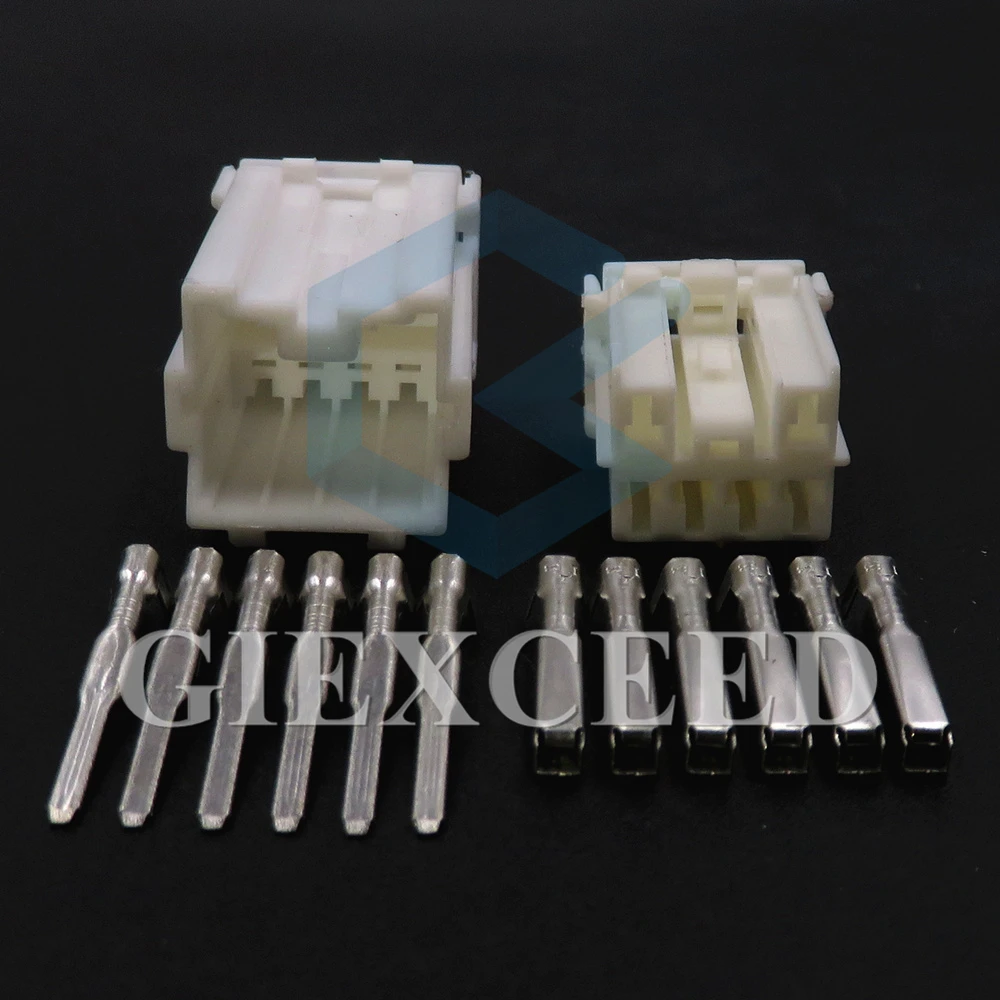 2 Sets 6 Pin 2 Series MG620401 MG610398 7122-8365 7123-8365 Auto Unsealed Electrical Connector AC Assembly Wire Socket