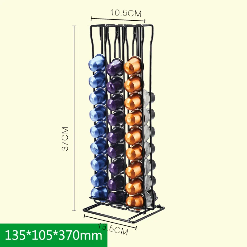 Practical Coffee Capsule Holder Coffee Tamper Coffee Pod Holder Tower Stand For 60 Nespresso Capsules Storage soporte capsulas