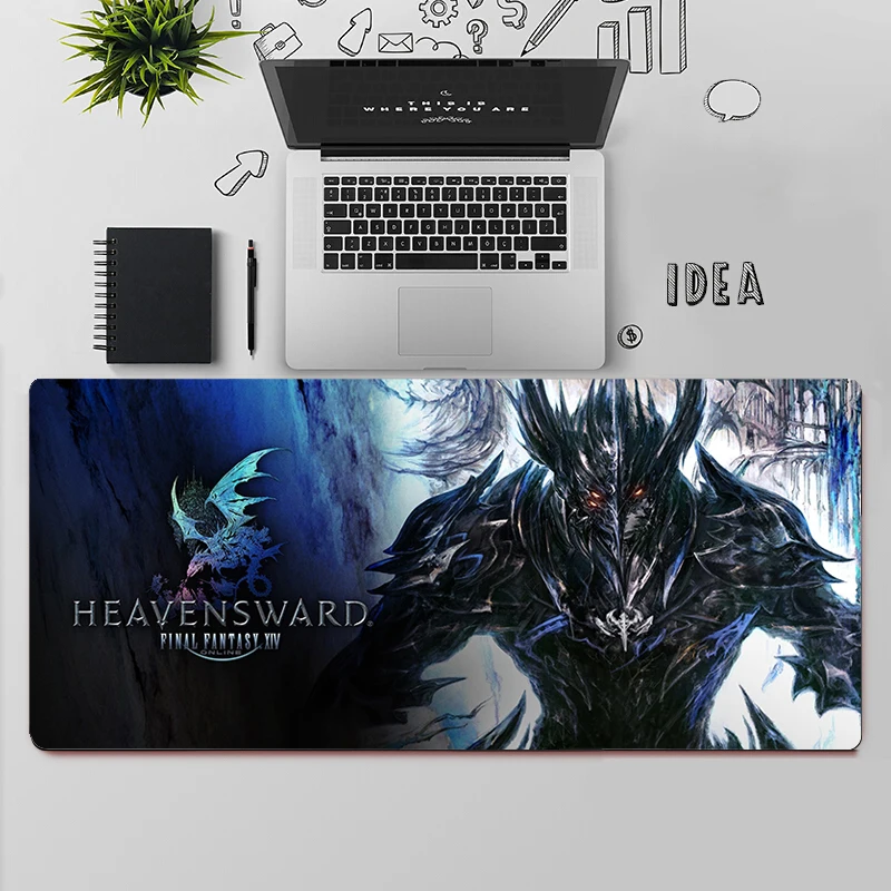 Gaming Mouse Pad Large Mouse Pad PC Gamer Computer Mouse Mat Final Fantasy XIV Online Big Mousepad Keyboard Desk Mat Mause Pad