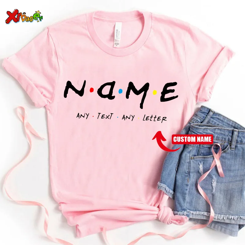 Custom Name Shirt Gift Birthday Boys Personalized T Shirt Friend TV Shirts Kids Summer Boys Clothes Toddler Baby Girls Clothing