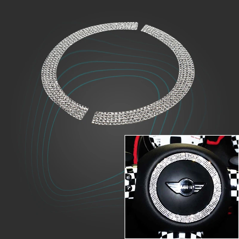 Car Steering Wheel Decoration Crystal Ring Sticker For Mini Cooper R55 R56 R60 Styling