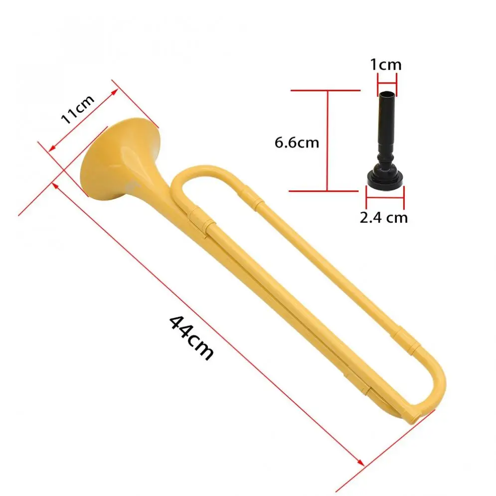 Light weight bB key Bugle Cavalry Trumpet ABS Musical Music Instruments for Orchestra School Band