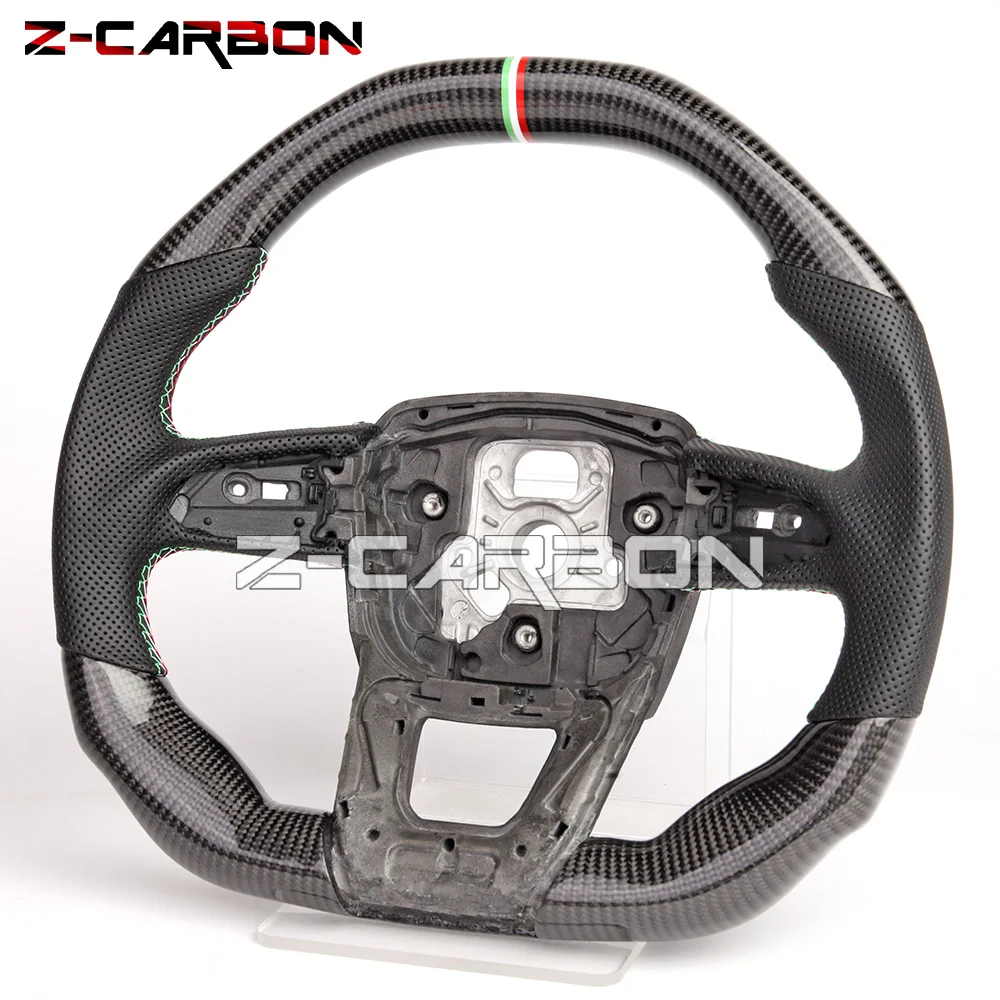 Steering Wheel Fit For Lamborghini Urus 2018 Carbon Fiber Perforated Leather