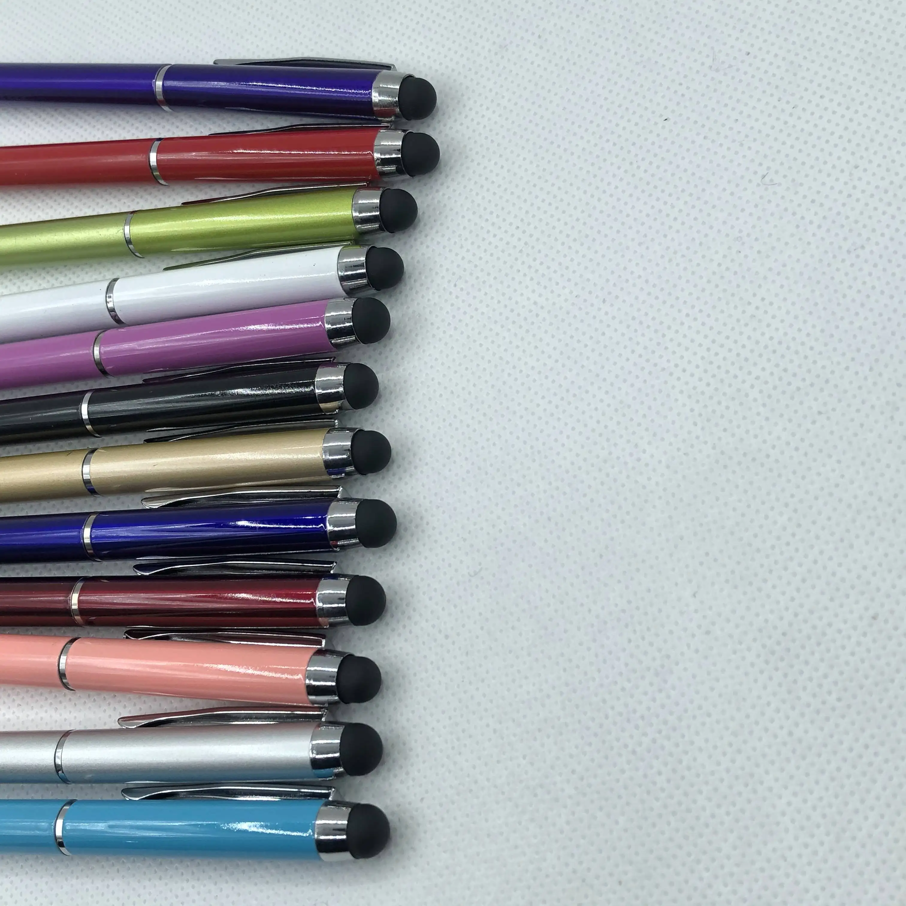 Wholesale business metal pen with stylus print personal logo name