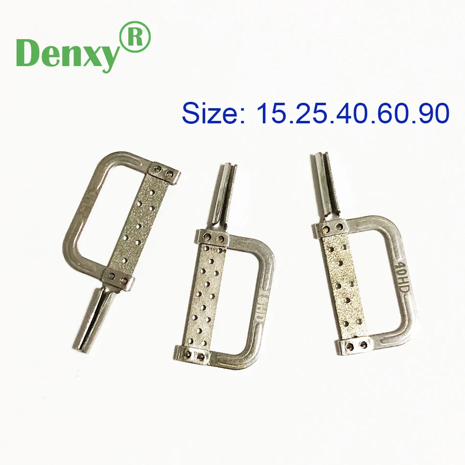 Denxy 1pc Interproximal Enamel Grinding Reduction Dental IPR Automatic Strips Burs Hole Double-Side Caliper Ruler Measurement