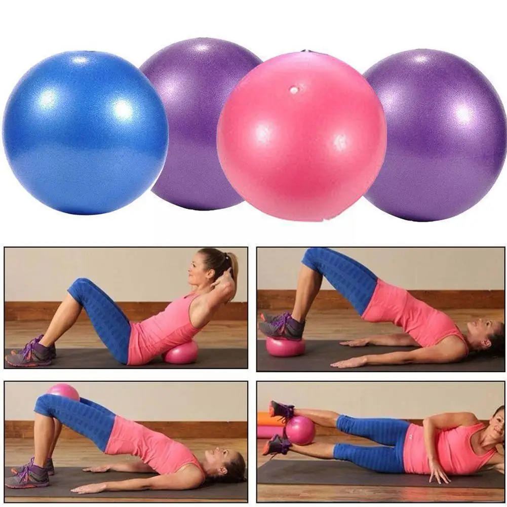 Pelota de Yoga esmerilada a prueba de explosiones, Mini bola de Fitness para Pilates, Yoga, bola pequeña de cadera, bola de paja para Fitness, 25cm,