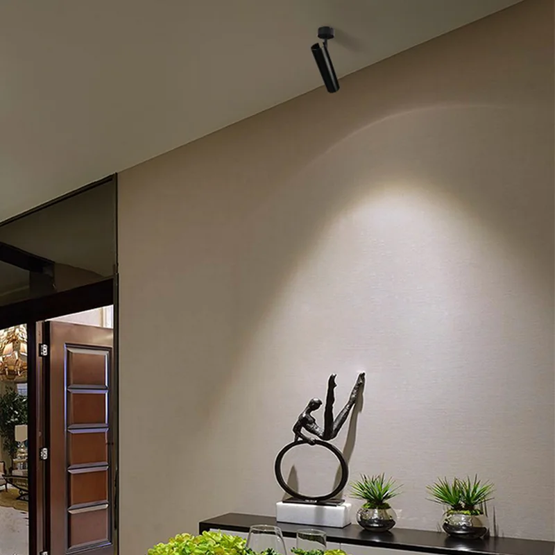 أيسيلان سقف ليد حديث أضواء سطح شنت AC85-260V 7 واط 360 + 90 زاوية دوران للعيش المنزل الإضاءة التجارية