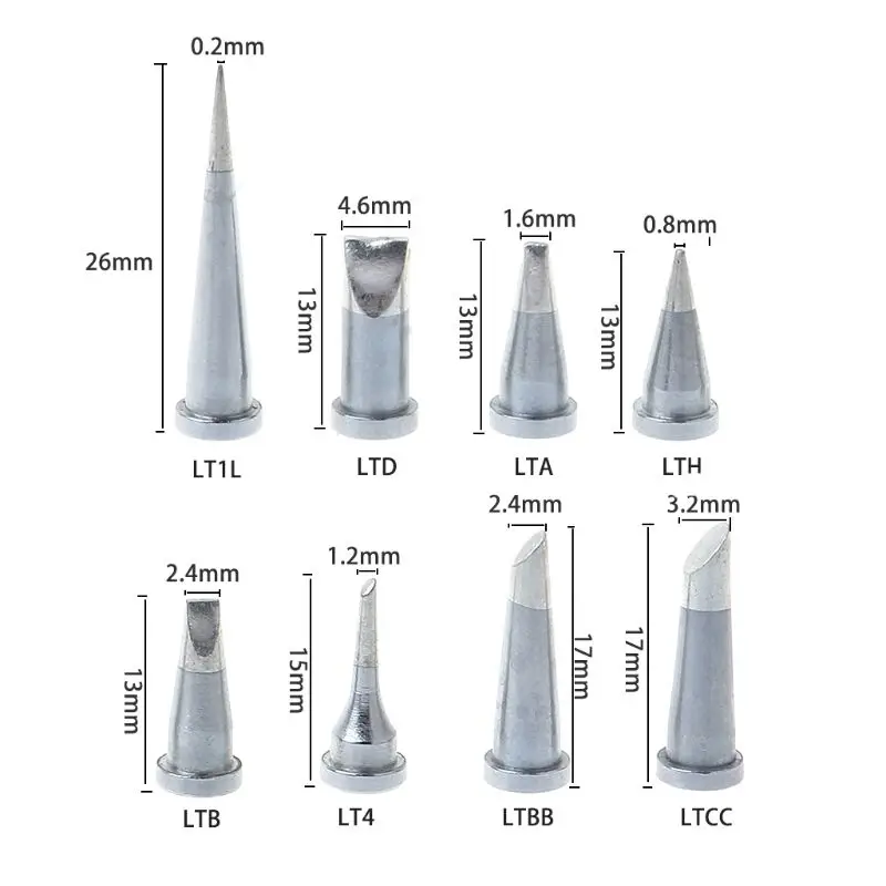 LT Series Soldering Iron Tip Lead Free Heating Element For Weller WP80 WSP80 50PB