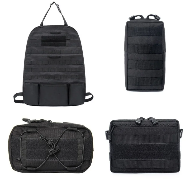 Outdoor Hunting Survival First Aid Bag Military Compact EDC Pack 4PCS with Tactical Multifunctional Waist Bag