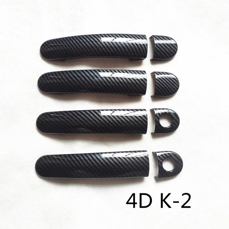 Door Handle Cover Plastic Imitation Carbon Fiber Trim Fit for Volkswagen VW Golf 5 MK5 V Rabbit 1K Car Sticker Accessories