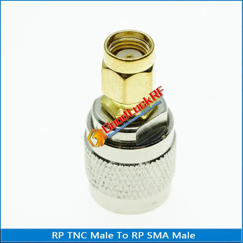 1X шт RF разъем RP TNC RPTNC штекер к RP SMA RPSMA штекер RPTNC - RPSMA латунные прямые RF адаптеры