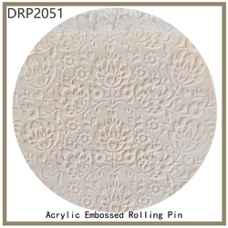 Non-stick Logo Shaped Acrylic Embossed Brand Transparent Rolling Pin Cake Roller Decorating Pastry Dough Tools