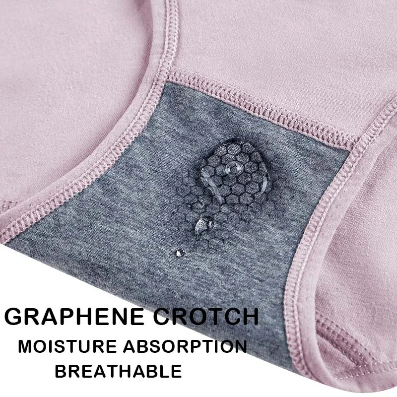 4 Pcs/Lot Panties Women\'s Underwear Cotton Panties Antibacterial Underwear Breathable Briefs Underpanties Girls Sexy Lingeries