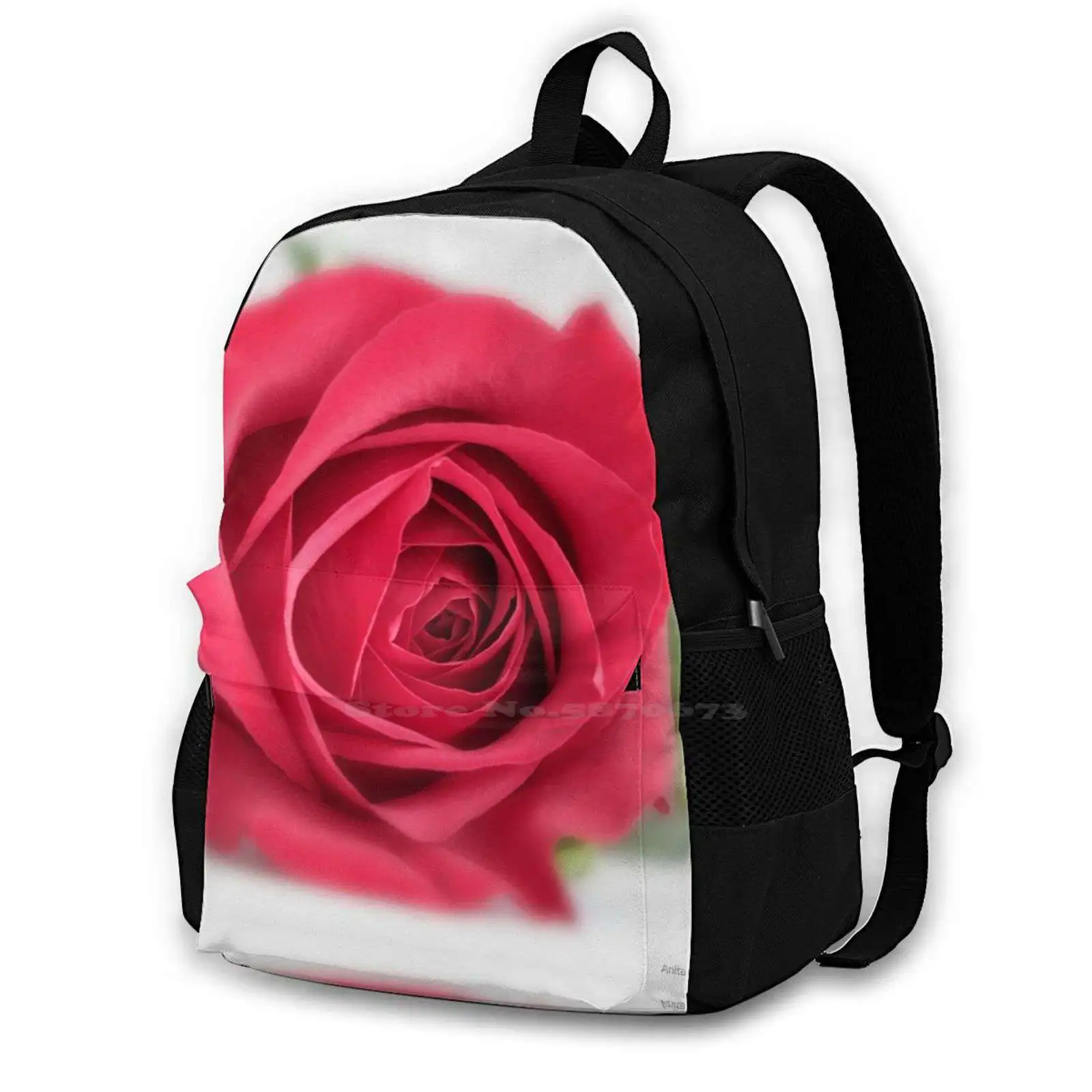 Gentle Rose New Arrivals Unisex Bags Casual Bag Backpack Alophoto1 Anita Christian Artist Inspirational Nature Outdoors Plant