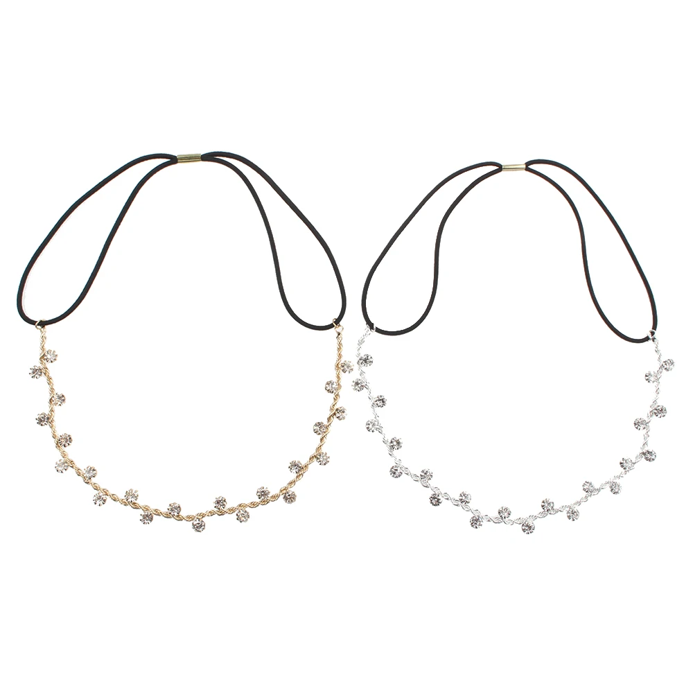 Diademas coreanas de cristal con diamantes de imitación para mujer, joyería nupcial para boda, diademas para el pelo, accesorios para el cabello con