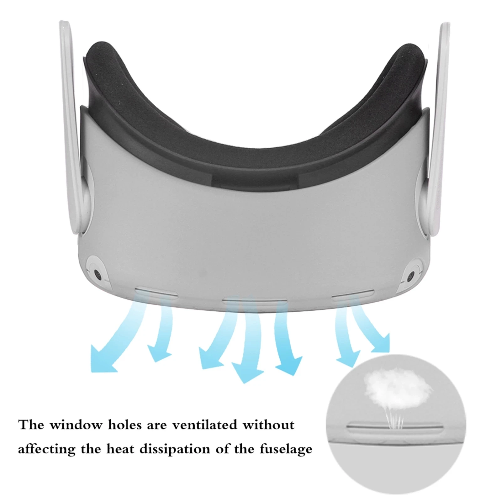 ل كوة كويست 2 Quest2 غطاء حافظة من السيليكون اكسسوارات الذكية ثلاثية الأبعاد الواقع الافتراضي VR نظارات سماعة خوذة مجموعة حماية الجلد
