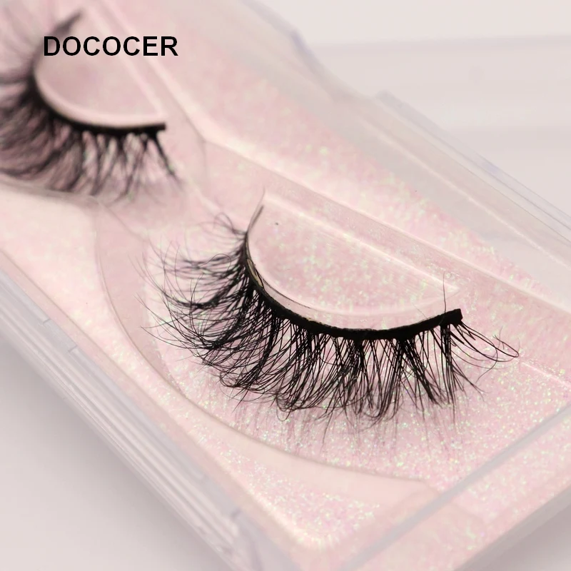 Mink Lashes 3D ขนตามิงค์100% โหดร้ายฟรีขนตา Handmade Reusable ขนตาธรรมชาติยอดนิยม False Lashes แต่งหน้า E1- E13