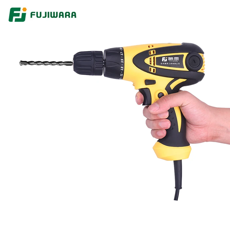 FUJIWARA 350-420W Electric Screwdriver Power Impact Drill  220V-240V Screw Wrench  19-Speed Adjustable