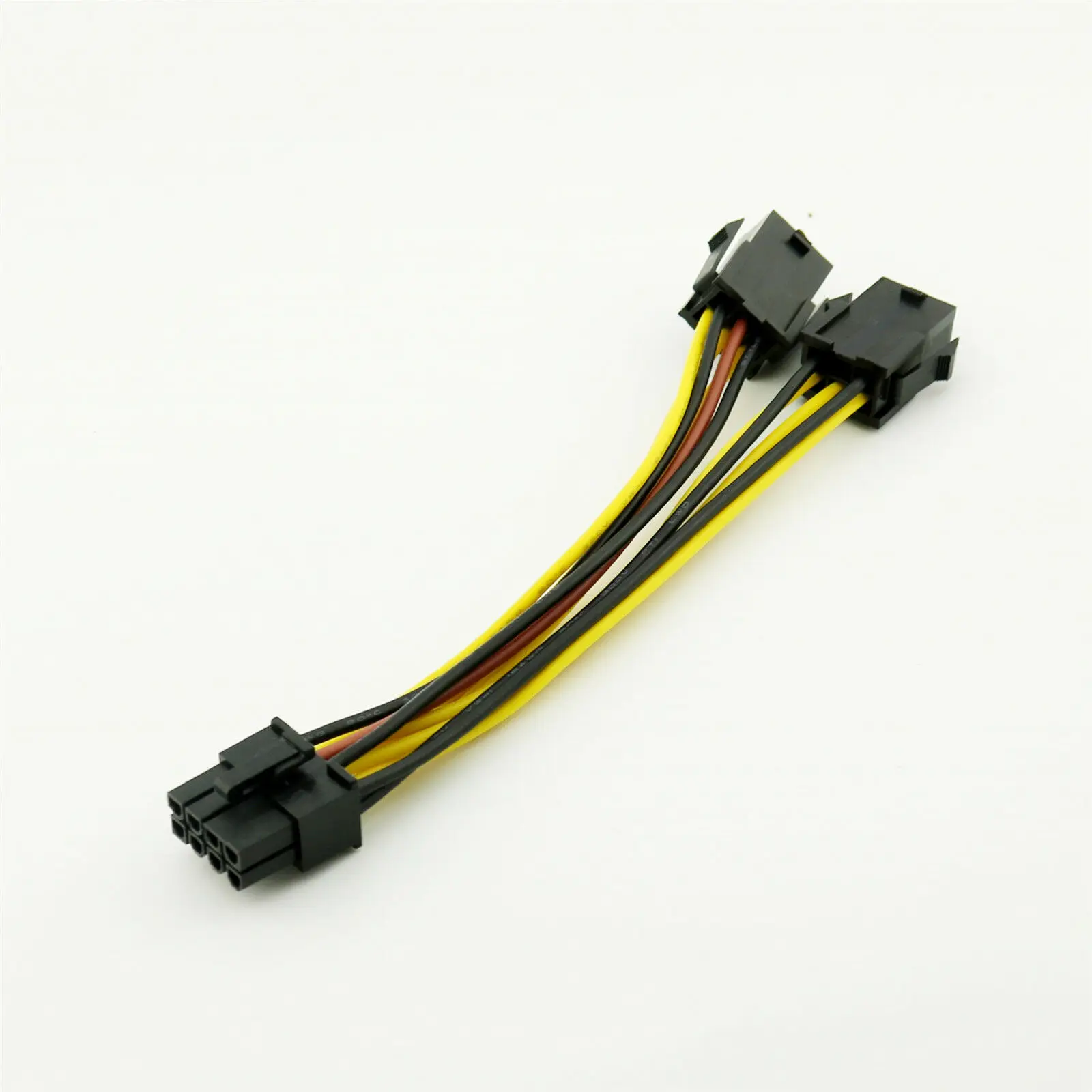 1x PCI-E 8 พิน 2xPCIe 6 PINกราฟิกการ์ดPCI Express Y Splitter CABLE 15 ซม.