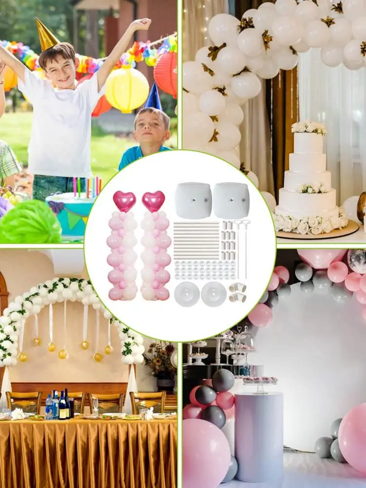 Balloon Arch Set Square Balloon Arch Bracket Water Bag Base Column Exquisite Decoration For Birthday Party Outdoor Wedding