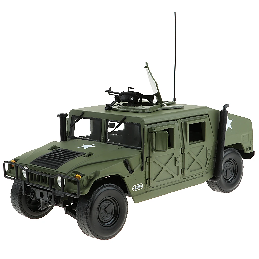 Die-cast  Vehicles - 1/18 Scale   H1 Army Vehicle Army Models Car Toys Tank,  Vehicle